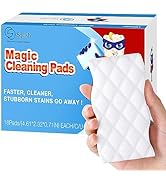 Squish Sponge Cleaning Pads, 18 Pack for Walls, Oven, Kitchen - With Melamine Foam, Universal Cle...