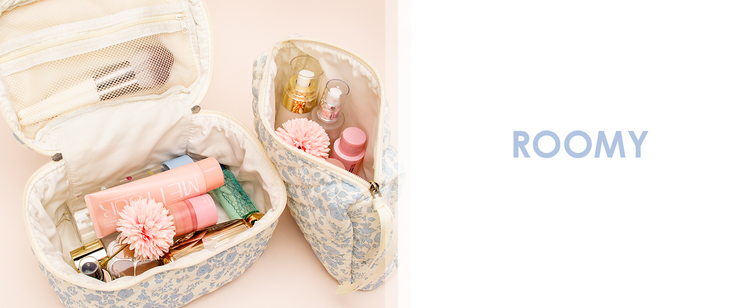 PAZIMIIK QUILTED MAKEUP BAG
