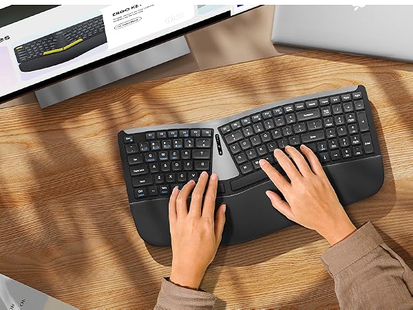 bluetooth keyboard ergonomic