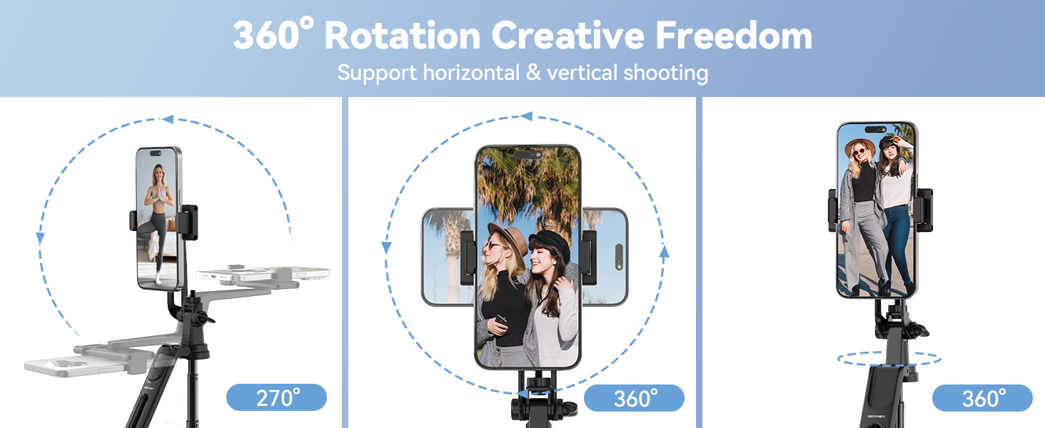 360° Rotation Creative Freedom