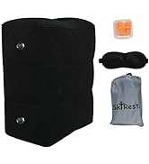 Skyrest Inflatable Foot Rest Travel Pillow-Adjustable Airplane Footrest for Airplane Travel, Car,...