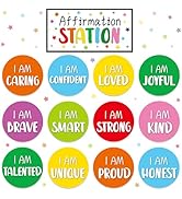 Affirmation Station Bulletin Board Set Bright Color Positive Bulletin Board for Classroom Mirror ...