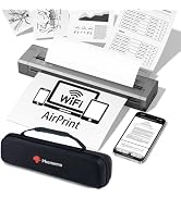 Phomemo G100 Pro AirPrint Portable Printers Wireless for Travel with Case | Thermal Inkless Print...