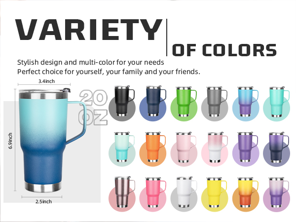20 oz insulated coffee mug