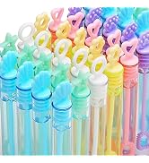 30 Pack Mini Bubble Wands(6 Style, 6 Colors), Bulk Bubble Party Favors, Goody Bags for Kid, Great...