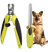 Histotree Green Dog Nail Clipper&File Set Plier Style Dog Claw Clippers with Safety Guard Heavy-D...