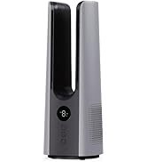 13 Inch Desk Fan, Portable Bladeless Fan, Small Quiet Table Fan with 60°Oscillating, 5 Speeds & 9...