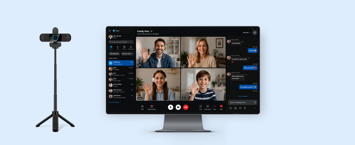 1080p usb camera for family meeting