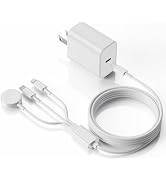 Upgraded Apple Watch Charger, 3 in 1 Magnetic iWatch Charger to USB C Cable 3ft with USB C Block ...