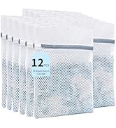 SUOSEC Laundry Bags Mesh Wash Bags with Strong Zipper, Upgraded Honeycomb and Fine Mesh Design De...