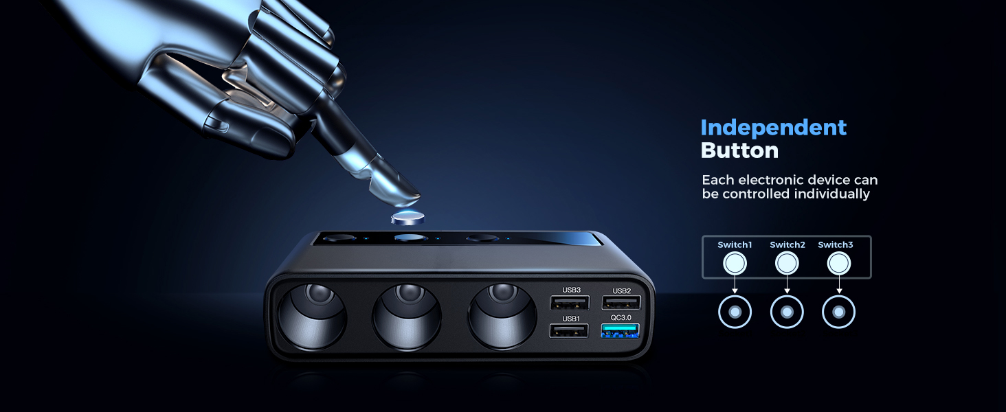 car cigarette lighter splitter