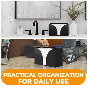 Organization Daily Use Storage Standard Paper Towel Napkin Holder Dispenser combines durability