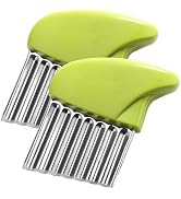 Crinkle Cutter Stainless Steel Potato Slicer Heavy Duty Wavy Crinkle Cutting Chopping Tools with ...