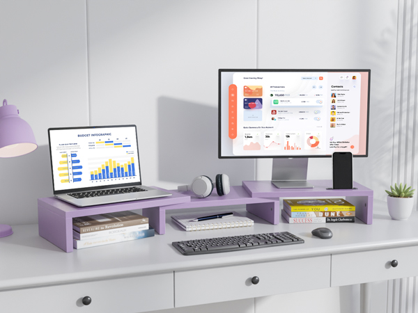 Dual Monitor Stand Riser