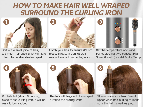 Hair dryer brush hot air brushes set