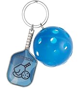 Qomamount Pickleball Keychain,Mini Paddle and Pickleball Design Pickle Ornament,Gifts for Pickleb...