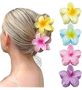 GQLV Flower Hair Claw Clips-4PCS Large Claw Clips for Thick Hair,Strong Hold Nonslip Hair Clips f...