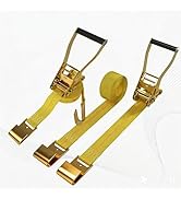 Ratchet Straps, Heavy Duty Tie Down 2" x 27' Heavy Duty Cargo Tie-Downs, 3333 LBS Working Load, 1...