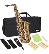 LyxJam Alto Saxophone E Flat Brass Sax Kit, Professional Sound, Complete Accessories, Ideal for A...