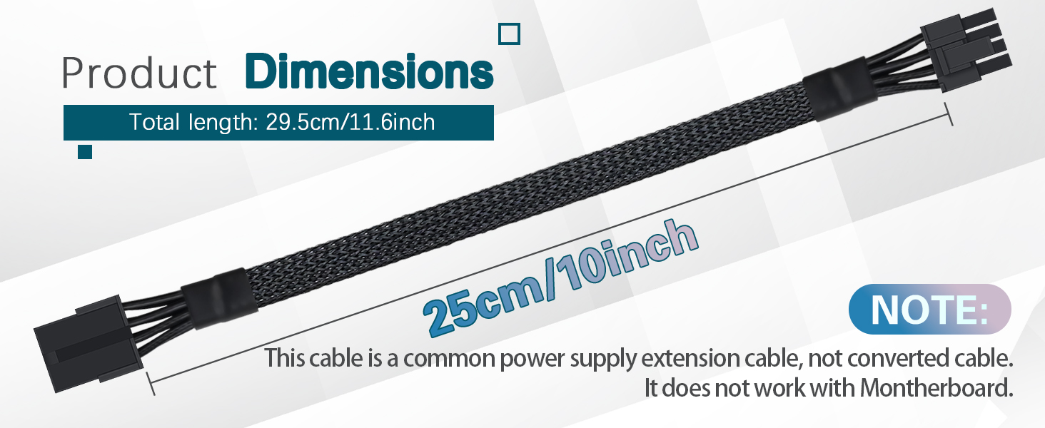 CPU 8(4+4) Pin Extension Power Adapter