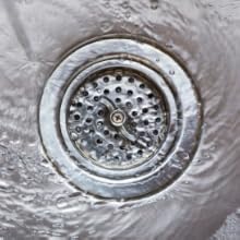 18/8 stainless steel spin and seal sink drain
