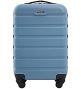 Wrangler Hardside Spinner Luggage, Blue Heaven, Carry-On 20-Inch