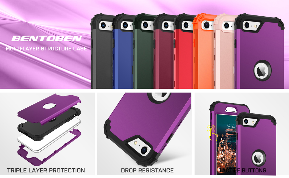 BENTOBEN Protective Case for iPhone SE 2022/2020