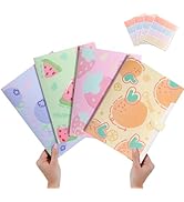 Cute File Folders, Expanding File Folders with 32 Labels, 5 Pocket File Organizer, Accordion File...