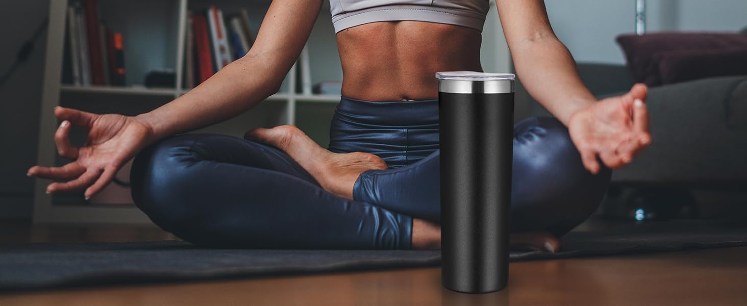 Vegond 20 oz skinny tumbler for sports
