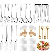 Charcuterie Boards Accessories 64Pcs Cheese Butter Spreader Knives Set Charcuterie Utensils Mini ...