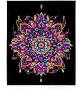 DIAMOND DOTZ Neon Flock Mandala Diamond Painting Kits for Adults - Colorful Diamond Art Kits a Re...
