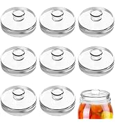 Jucoan 9 Pack Glass Fermentation Weights with Easy Grip Handles, Heavy Glass Fermenting Weights L...