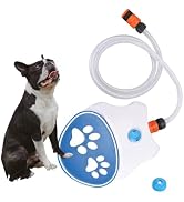 MTGekYu Dog Water Fountain Outdoor Drinking Toy for Large Dogs, Paw Activated Fountain, Sprinkler...