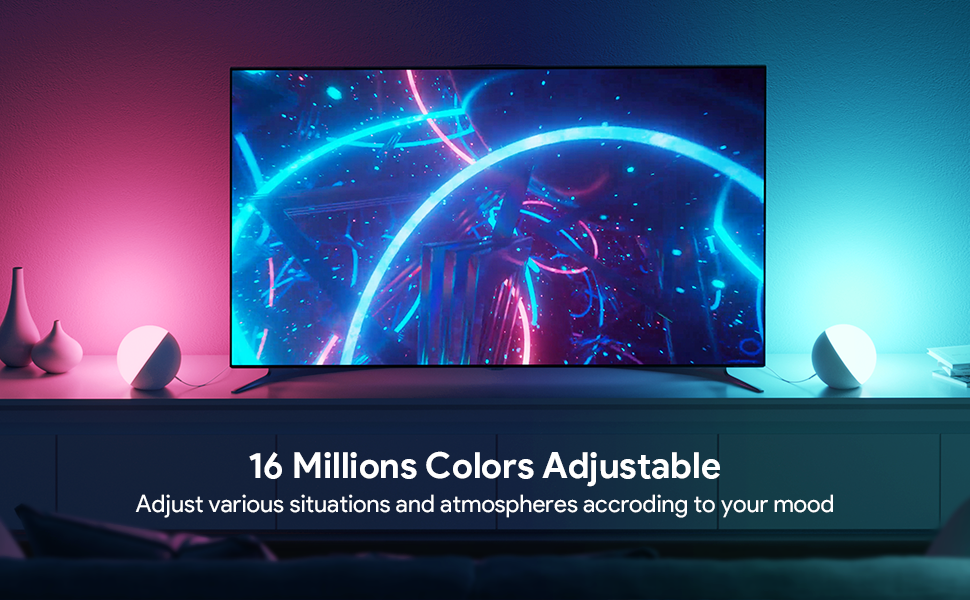 16 millions colors adjustable