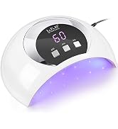 Wisdompark UV LED Nail Lamp, 54W UV Light for Gel Nails with Automatic Sensor/3 Timer Setting Pro...