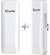 Wireless Bridge, Point to Point Outdoor WiFi Bridge, UeeVii CPE453 5.8G 3KM Long Range Wireless C...