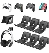 OIVO Controller & Headset Wall Mount Holder Stand, Foldable Headphone Stand, Gaming Controller Ho...