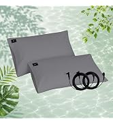 EOHELGRO 2PCS Grounding Pillowcases with Grounding Cord, Cotton and Sliver Fiber for Better Sleep...