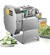 TERUISI Commercial Vegetable Chopper, 200W Electric Vegetable Cutter, Industrial Slicer Stainless...