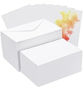 PATIKIL Pure Cotton Watercolor Cards with Envelope