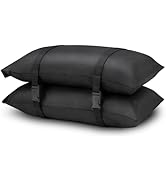 Aimosen 100 LBS Sand Bags for Weight (2-Pack), Umbrella Base Weight Sandbags for Hold Down Trampo...