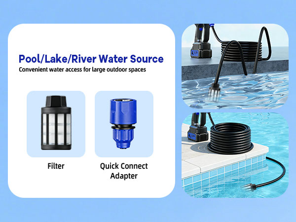 Use water from different sources