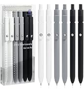 UIXJODO 6 Pcs Gel Pens 0.5mm Quick Dry Black Ink Pens Fine Point Smooth Writing Pens, Cute Office...