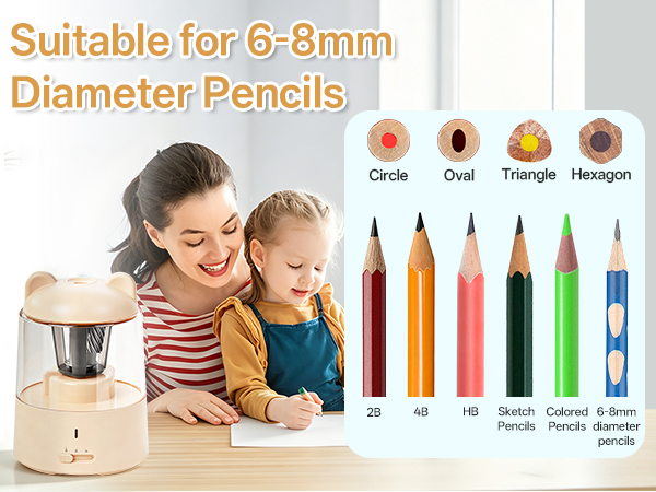 Suitable for 6-8mmDiameter Pencils