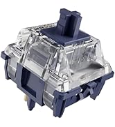 kutethy Gateron Navy Blue Clicky Switches for Mechanical Keyboard, 5-Pin 60gf Clicky/Pre-Lubed/Pi...
