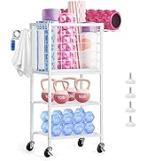 Weight Rack for Home Gym, Workout Equipment Storage Organizer, Home Gym Yoga Mat Storage Rack, We...