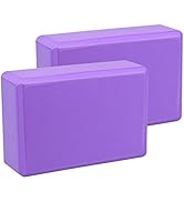 EXERZ Yoga Blocks 2pcs Gym Bricks High Density EVA Foam - Fitness Yoga Bricks, Anti-Slip,Pilates ...