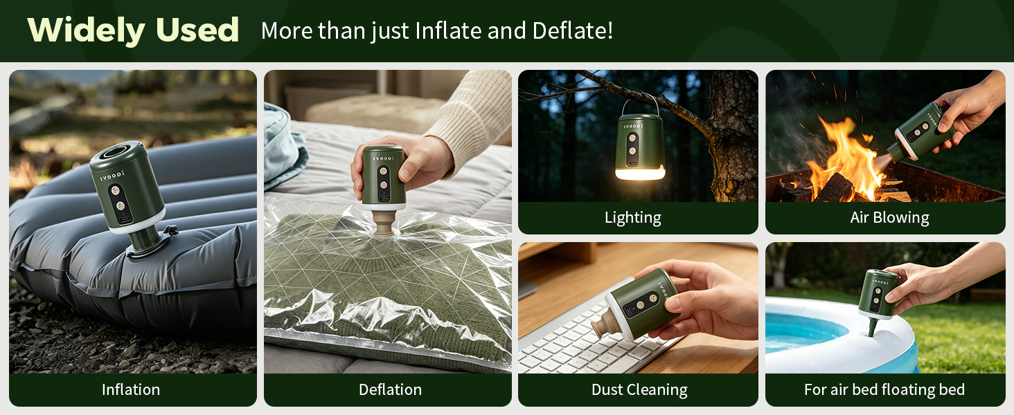 portable air pump for inflatables