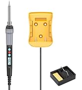 Portable Soldering Iron Adapter Compatible with De.walt 20V Batteries, with Adjustable Temperatur...