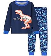 Fiodrimy Boys Pajamas 2 Pieces Pajama Set for Boy Dinosuar Long Set Sleepwear Soft & Cute for Kid...